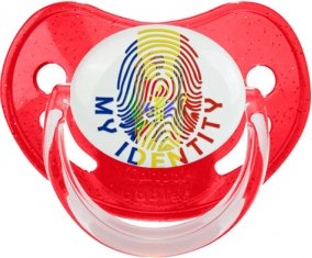 Empreinte My Identity Moldavie Sucette Physiologique Rouge à paillette