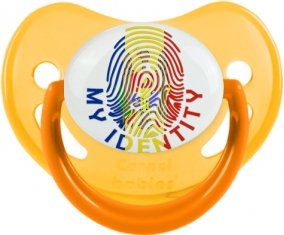 Empreinte My Identity Moldavie Sucette Physiologique Jaune phosphorescente