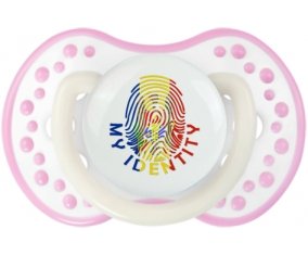 Empreinte My Identity Moldavie Sucette LOVI Dynamic Blanc-rose phosphorescente