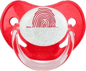 Empreinte My Identity Monaco Tétine Physiologique Rouge à paillette
