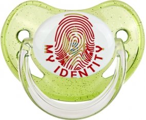 Empreinte My Identity Monténégro Sucete Physiologique Vert à paillette