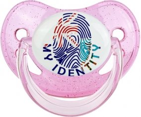 Empreinte My Identity Montserrat Sucette Physiologique Rose à paillette