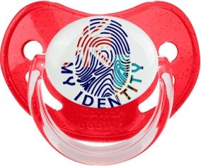 Empreinte My Identity Montserrat Sucette Physiologique Rouge à paillette