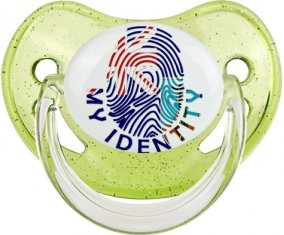 Empreinte My Identity Montserrat Sucette Physiologique Vert à paillette