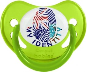 Empreinte My Identity Montserrat Sucette Physiologique Vert phosphorescente