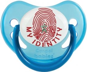 Empreinte My Identity Maroc Sucette Physiologique Bleue phosphorescente