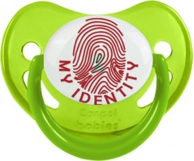 Empreinte My Identity Maroc Sucette Physiologique Vert phosphorescente