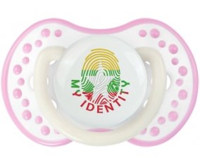 Empreinte My Identity Myanmar Tétine LOVI Dynamic Blanc-rose phosphorescente