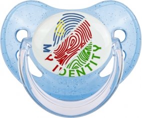 Empreinte My Identity Namibie Sucette Physiologique Bleue à paillette