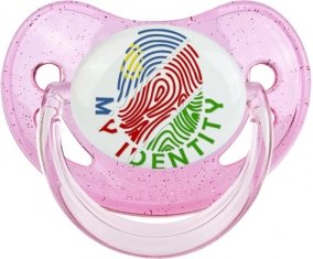 Empreinte My Identity Namibie Sucette Physiologique Rose à paillette