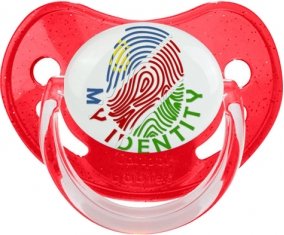 Empreinte My Identity Namibie Sucette Physiologique Rouge à paillette