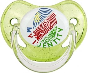 Empreinte My Identity Namibie Sucette Physiologique Vert à paillette