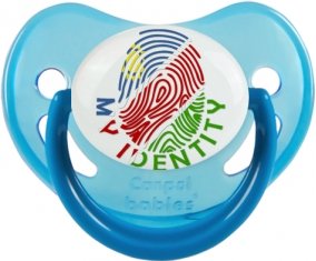Empreinte My Identity Namibie Sucette Physiologique Bleue phosphorescente