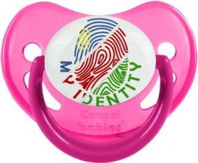 Empreinte My Identity Namibie Sucette Physiologique Rose phosphorescente