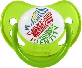 Empreinte My Identity Namibie Sucette Physiologique Vert phosphorescente