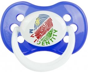 Empreinte My Identity Namibie Tétine Anatomique Bleu classique