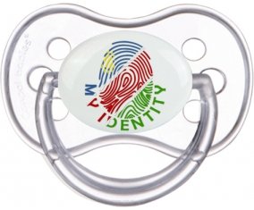 Empreinte My Identity Namibie Tétine Anatomique Transparente classique