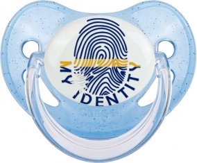 Empreinte My Identity Nauru Sucette Physiologique Bleue à paillette