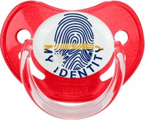 Empreinte My Identity Nauru Sucette Physiologique Rouge à paillette