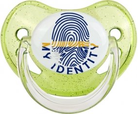 Empreinte My Identity Nauru Sucette Physiologique Vert à paillette