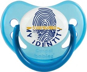 Empreinte My Identity Nauru Sucette Physiologique Bleue phosphorescente