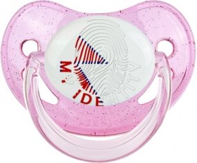 Empreinte My Identity Népal Tétine Physiologique Rose à paillette