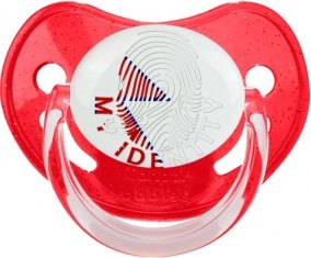 Empreinte My Identity Népal Tétine Physiologique Rouge à paillette