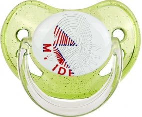 Empreinte My Identity Népal Tétine Physiologique Vert à paillette
