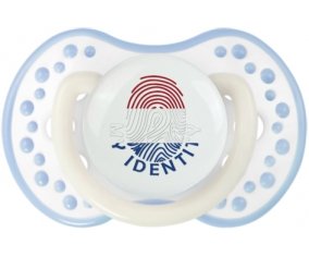 Empreinte My Identity Pays-Bas Tétine LOVI Dynamic Blanc-cyan classique