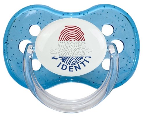 Empreinte My Identity Pays-Bas Sucette Cerise Bleu à paillette