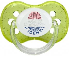 Empreinte My Identity Pays-Bas Sucette Cerise Vert à paillette