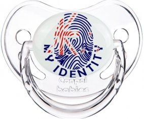 Empreinte My Identity Nouvelle-Zélande Sucette Physiologique Transparent classique