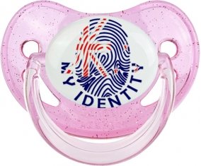 Empreinte My Identity Nouvelle-Zélande Sucette Physiologique Rose à paillette