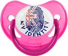 Empreinte My Identity Nouvelle-Zélande Sucette Physiologique Rose phosphorescente