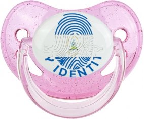 Empreinte My Identity Nicaragua Tétine Physiologique Rose à paillette