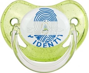 Empreinte My Identity Nicaragua Tétine Physiologique Vert à paillette