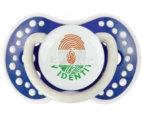 Empreinte My Identity Niger Tétine LOVI Dynamic Bleu-marine phosphorescente