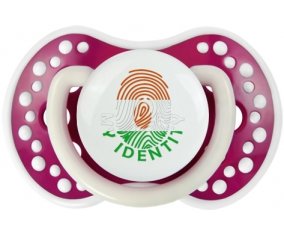 Empreinte My Identity Niger Tétine LOVI Dynamic Fuchsia phosphorescente