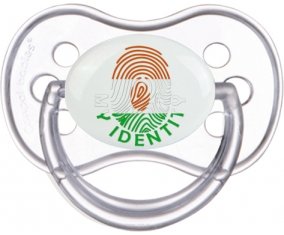 Empreinte My Identity Niger Sucette Anatomique Transparente classique