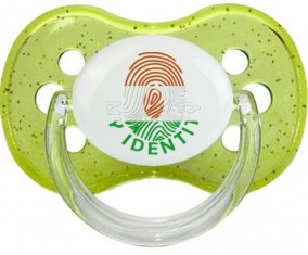 Empreinte My Identity Niger Sucette Cerise Vert à paillette