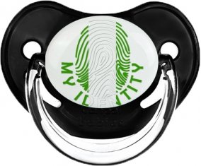 Empreinte My Identity Nigeria Sucette Physiologique Noir classique