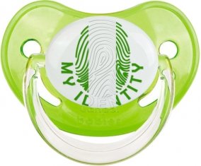 Empreinte My Identity Nigeria Sucette Physiologique Vert classique