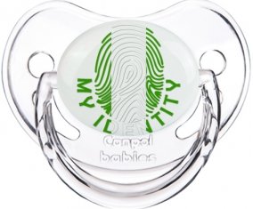 Empreinte My Identity Nigeria Sucette Physiologique Transparent classique