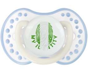 Empreinte My Identity Nigeria Sucette LOVI Dynamic Blanc-cyan classique