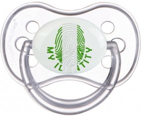 Empreinte My Identity Nigeria Tétine Anatomique Transparente classique