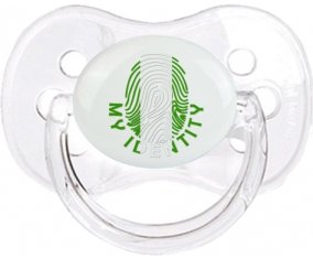 Empreinte My Identity Nigeria Sucette Cerise Transparent classique