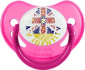 Empreinte My Identity Niue Sucette Physiologique Rose phosphorescente