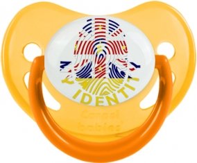 Empreinte My Identity Niue Sucette Physiologique Jaune phosphorescente