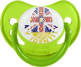 Empreinte My Identity Niue Sucette Physiologique Vert phosphorescente