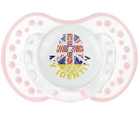 Empreinte My Identity Niue Sucette LOVI Dynamic Retro-blanc-rose-tendre classique